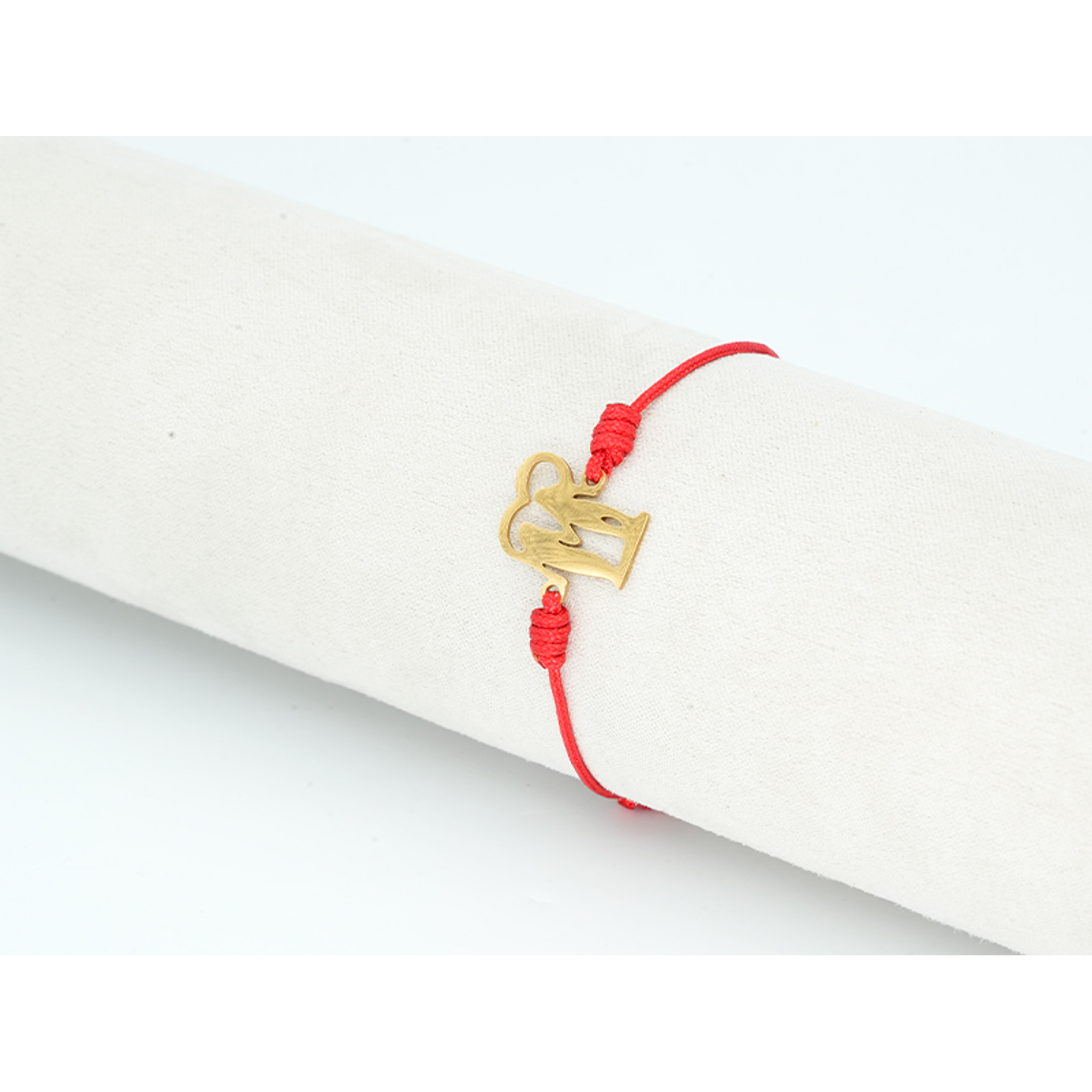 PULSERA DORADA ACERO CENTRO HILO 204 1