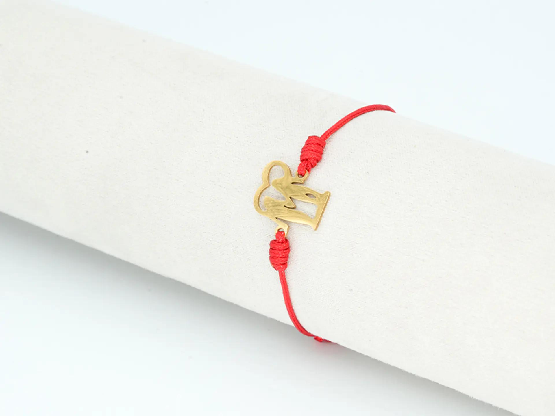 PULSERA DORADA ACERO CENTRO HILO 204 1