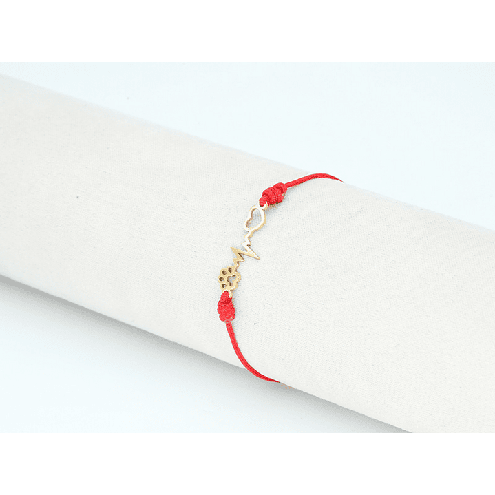 PULSERA DORADA ACERO CENTRO HILO 71 1