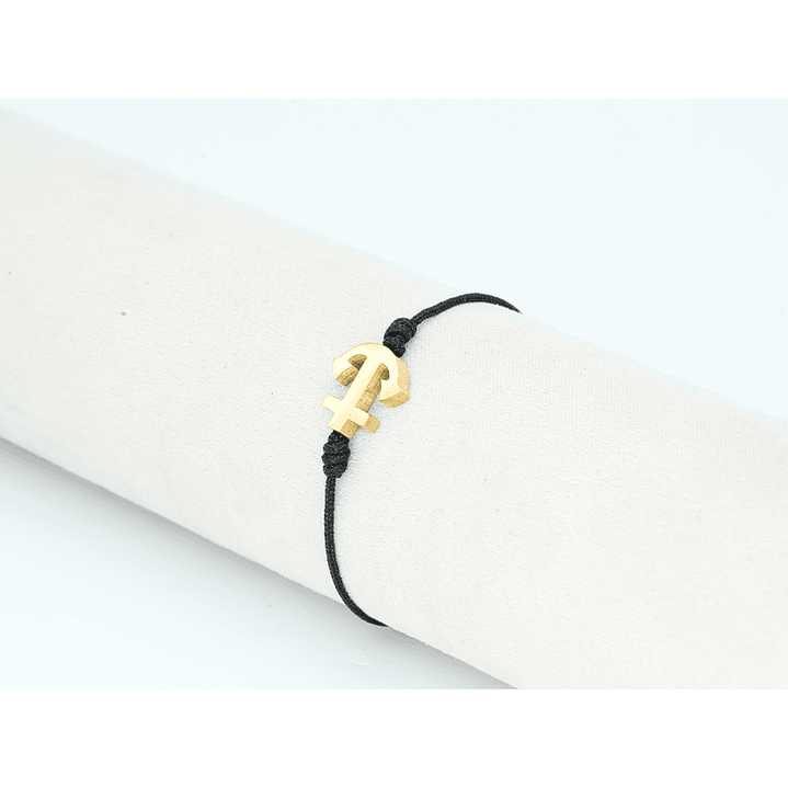 PULSERA DORADA ACERO CENTRO HILO 46 2