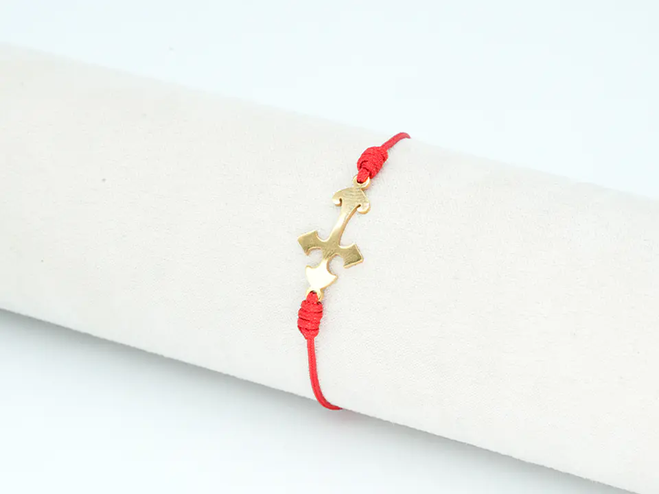 PULSERA DORADA ACERO CENTRO HILO 1 1