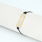 PULSERA DORADA ACERO CENTRO HILO 218 - Miniatura 2