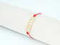 PULSERA DORADA ACERO CENTRO HILO 218 - Miniatura 1