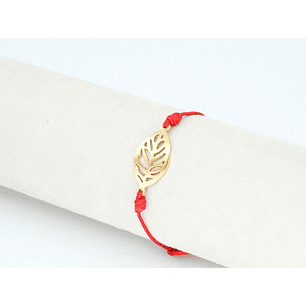 PULSERA DORADA ACERO CENTRO HILO 5318-16