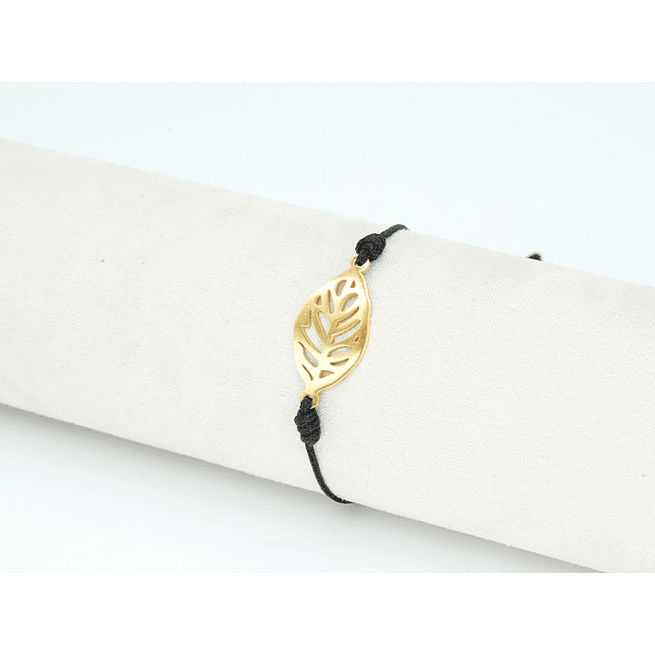 PULSERA DORADA ACERO CENTRO HILO 5318-16 2