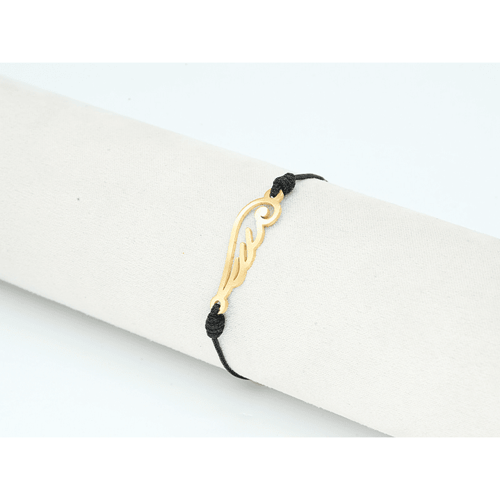 PULSERA DORADA ACERO CENTRO HILO 5318-7 2