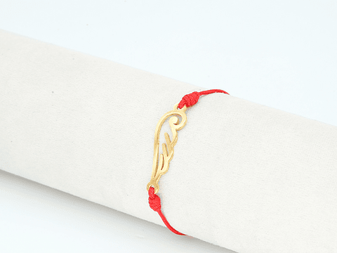 PULSERA DORADA ACERO CENTRO HILO 5318-7