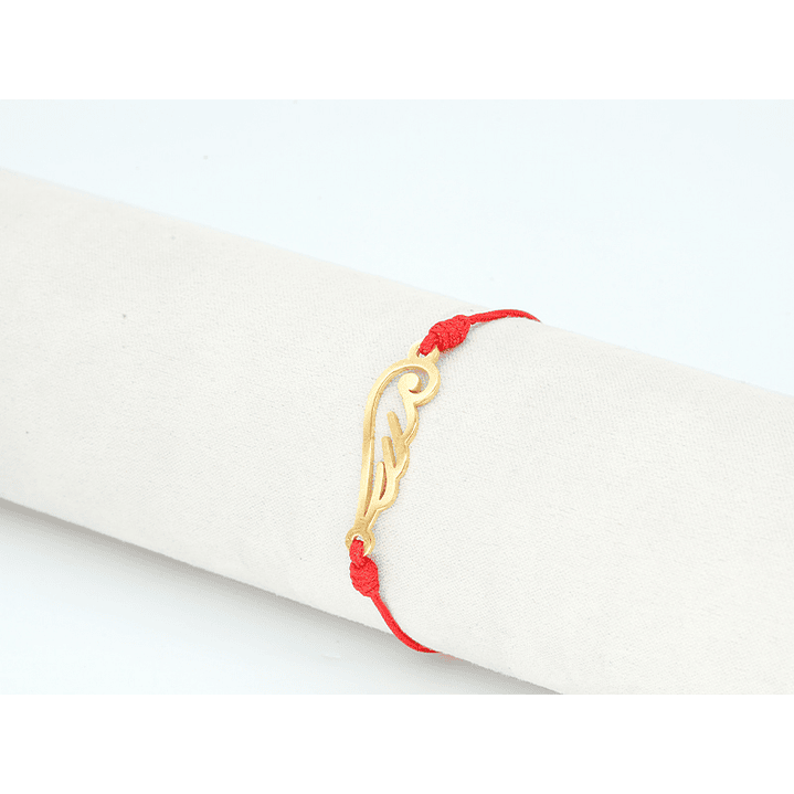 PULSERA DORADA ACERO CENTRO HILO 5318-7 1