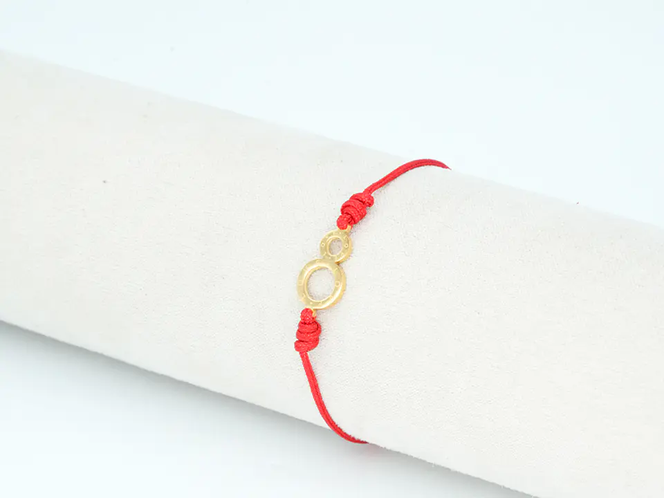PULSERA DORADA ACERO CENTRO HILO 38 1