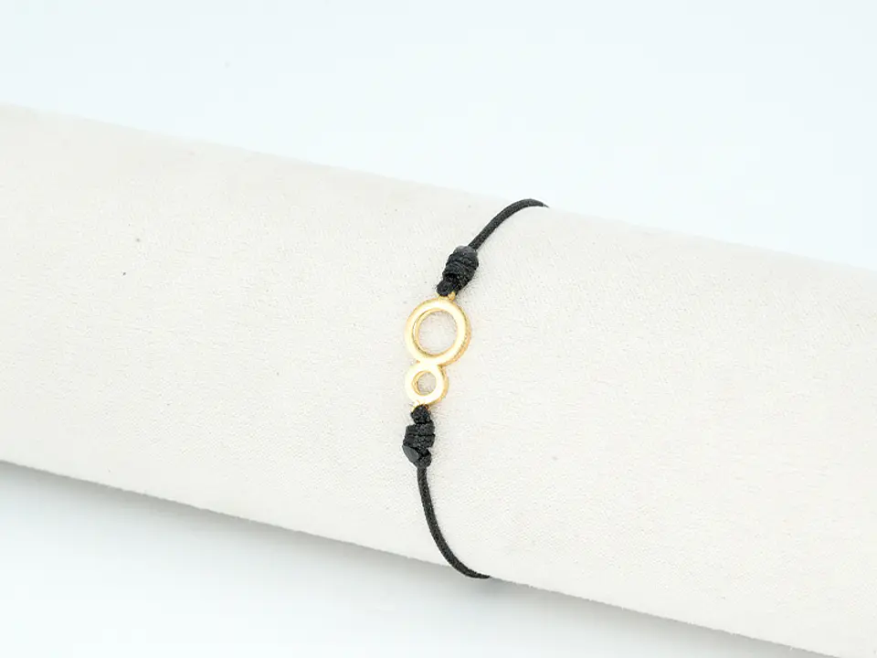 PULSERA DORADA ACERO CENTRO HILO 38 2
