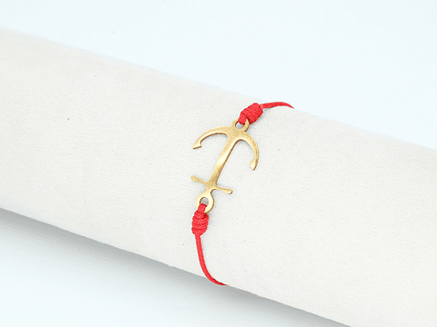 PULSERA DORADA ACERO CENTRO HILO 229