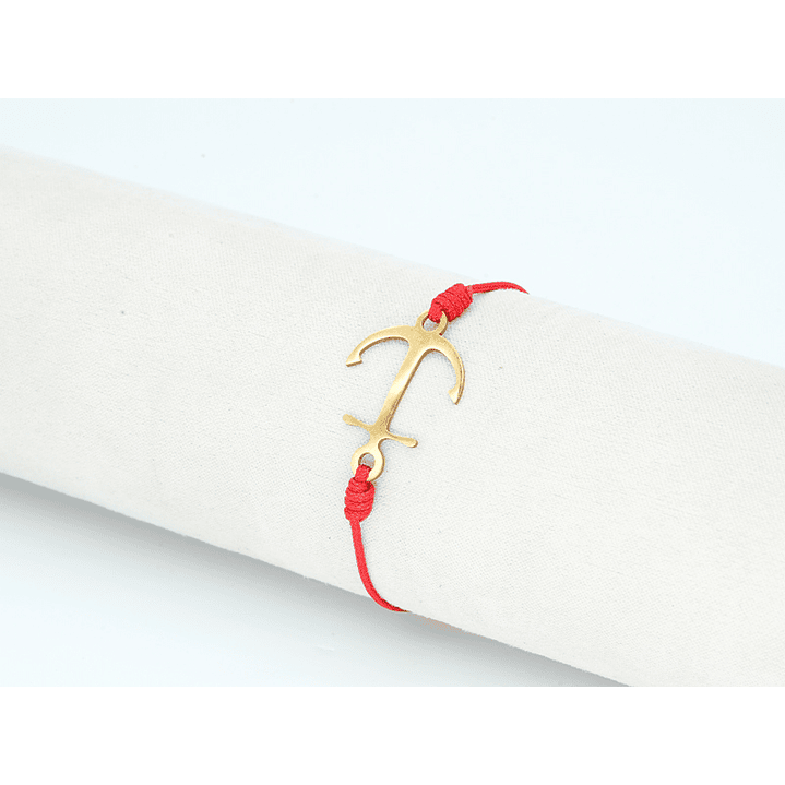 PULSERA DORADA ACERO CENTRO HILO 229 1