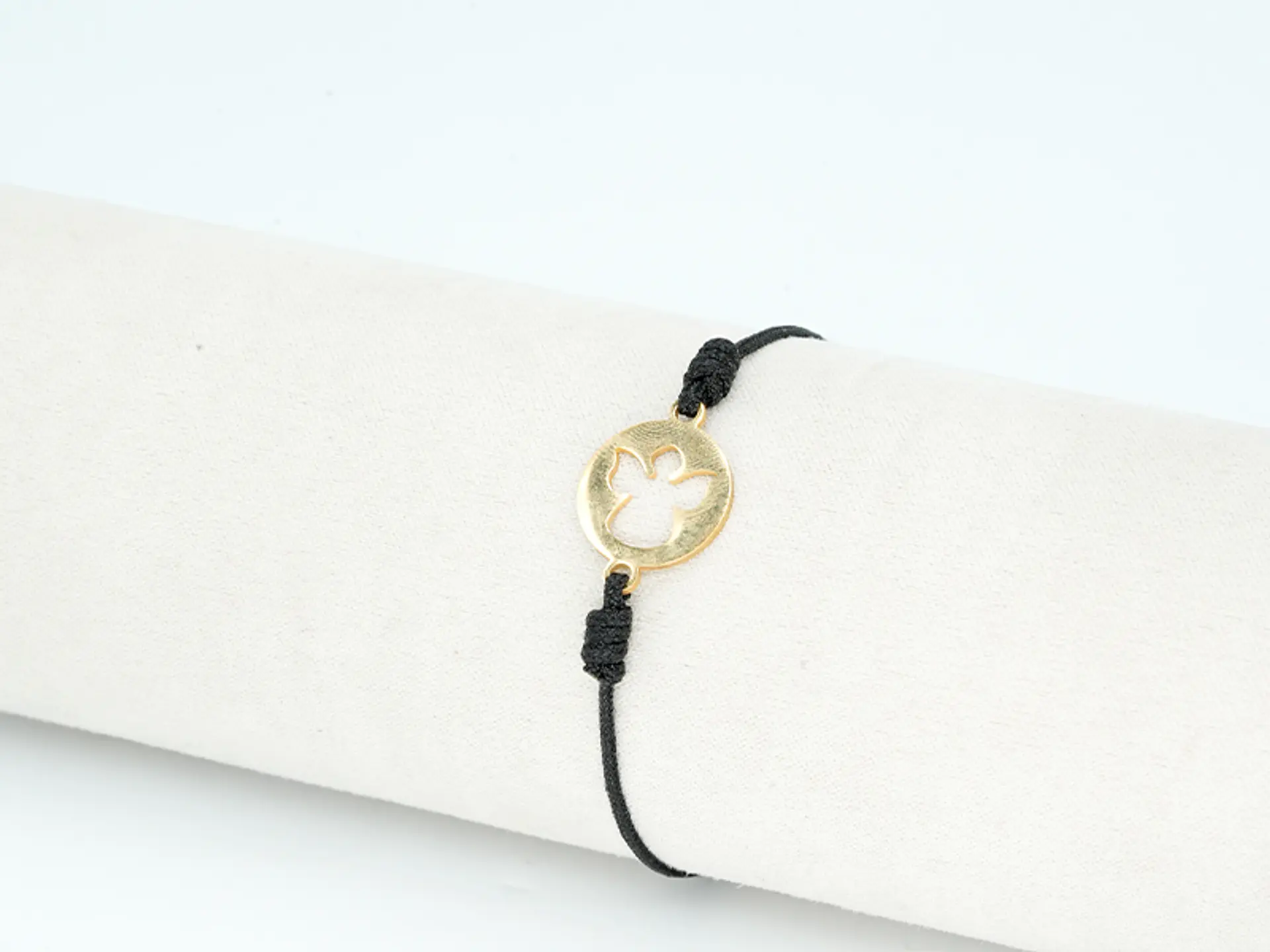 PULSERA DORADA ACERO CENTRO HILO 213 2