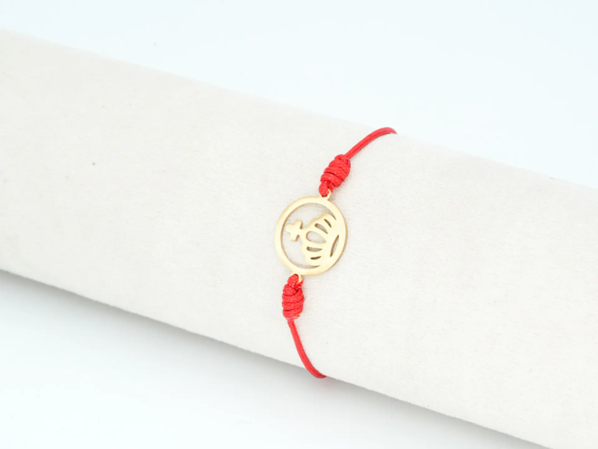 PULSERA DORADA ACERO CENTRO HILO 208 1
