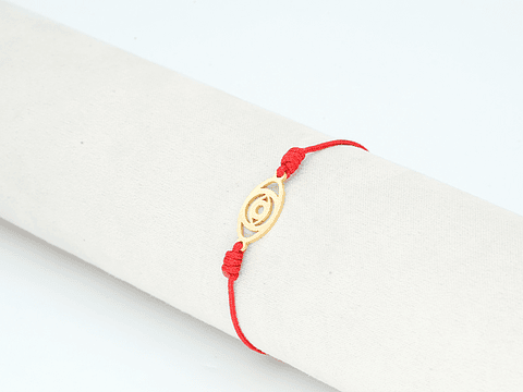 PULSERA DORADA ACERO CENTRO HILO 201