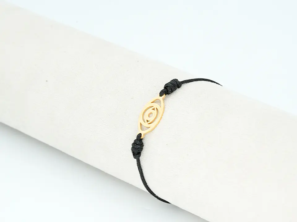 PULSERA DORADA ACERO CENTRO HILO 201 2