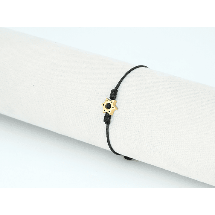 PULSERA DORADA ACERO CENTRO HILO 83 2