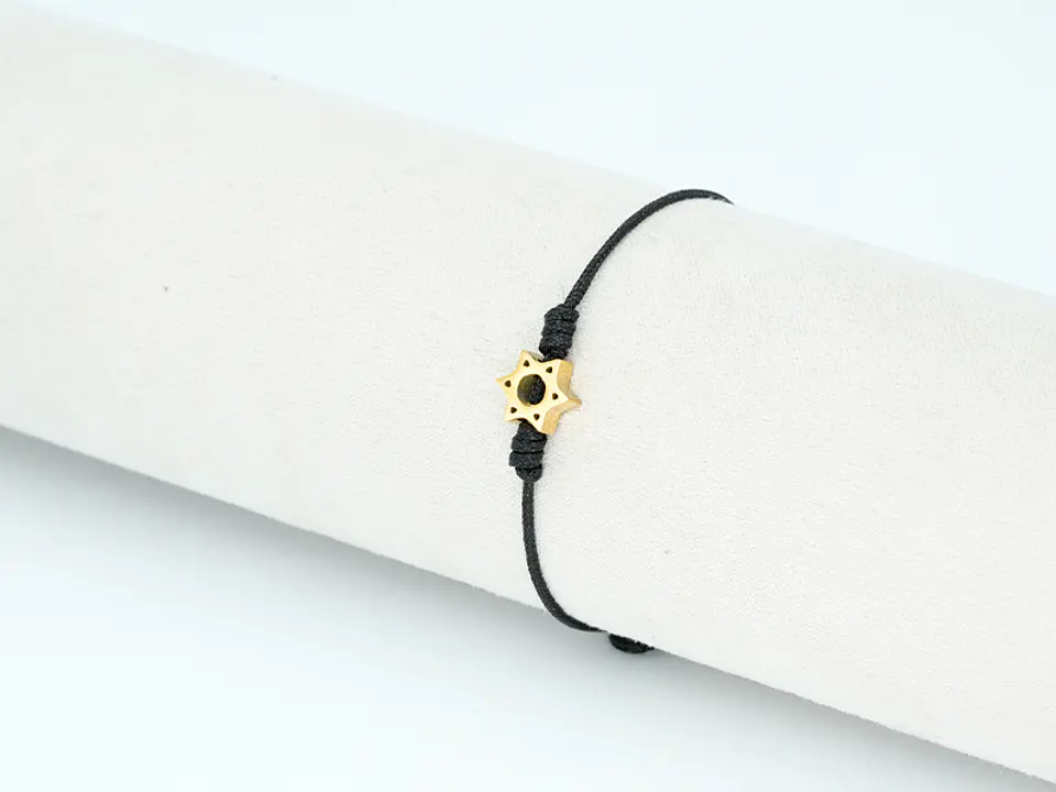 PULSERA DORADA ACERO CENTRO HILO 83 2