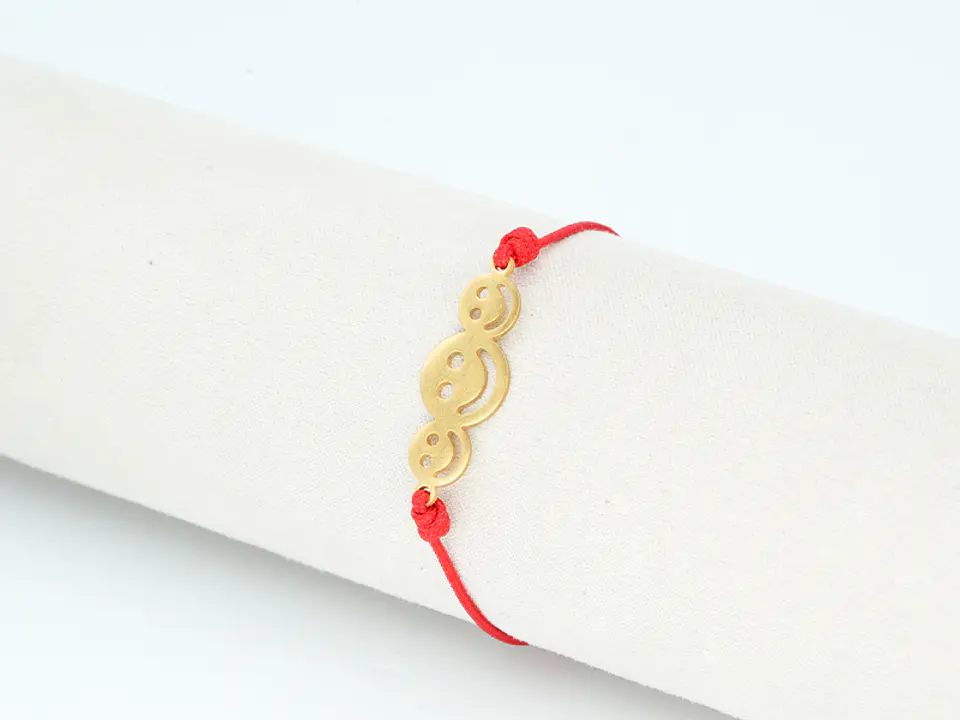 PULSERA DORADA ACERO CENTRO HILO 233 1