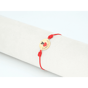 PULSERA DORADA ACERO CENTRO HILO 63