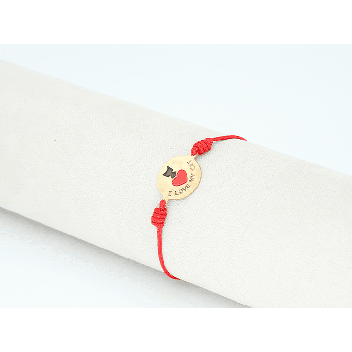 PULSERA DORADA ACERO CENTRO HILO 63 1