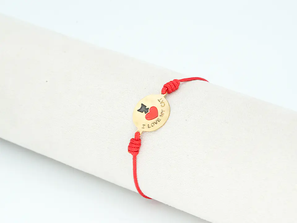 PULSERA DORADA ACERO CENTRO HILO 63 1