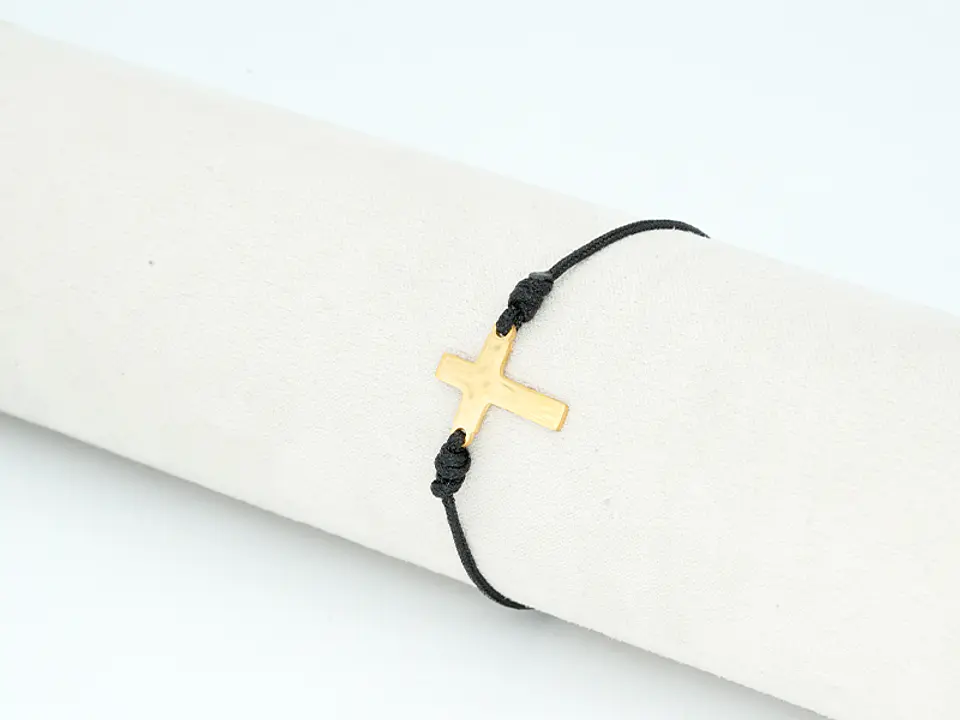 PULSERA DORADA ACERO CENTRO HILO 207 2