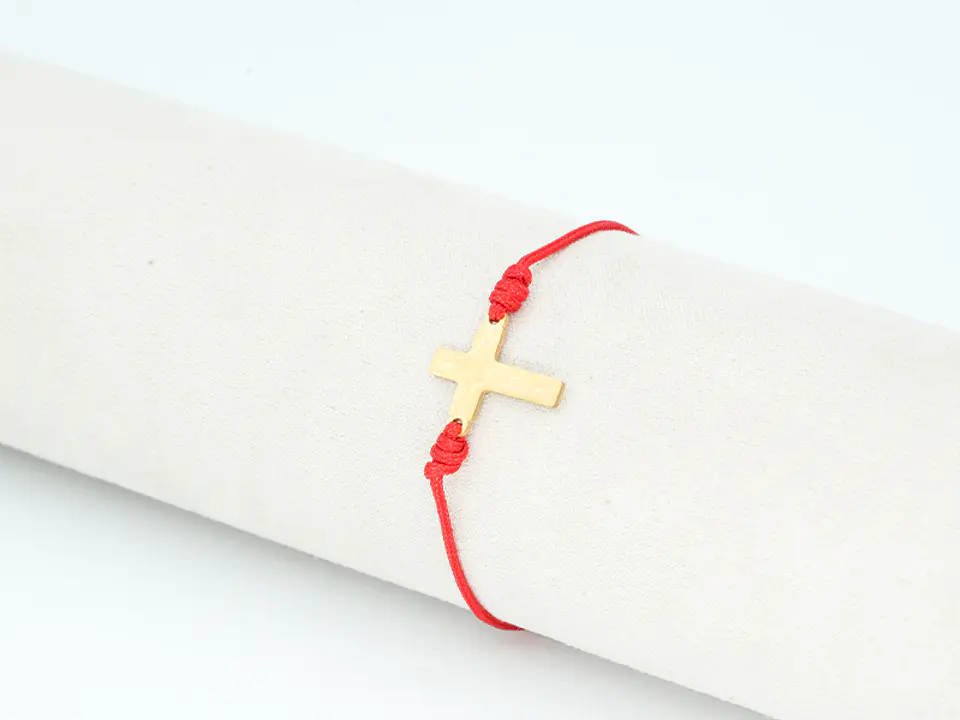 PULSERA DORADA ACERO CENTRO HILO 207 1