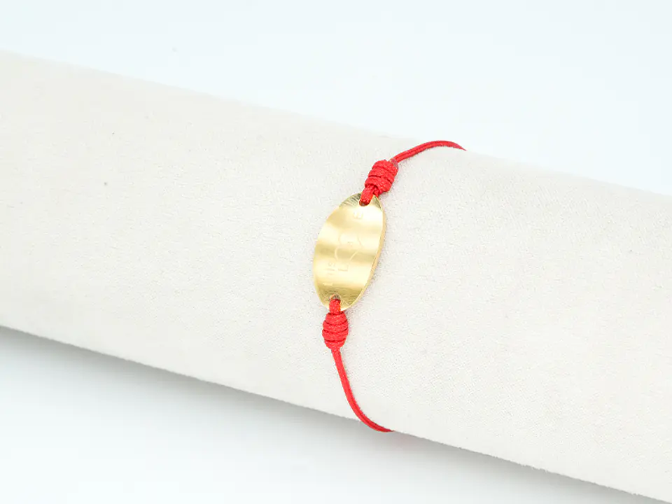 PULSERA DORADA ACERO CENTRO HILO 39 1