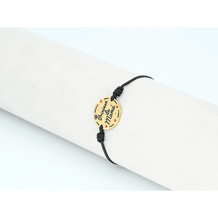 PULSERA DORADA ACERO CENTRO HILO 160 2