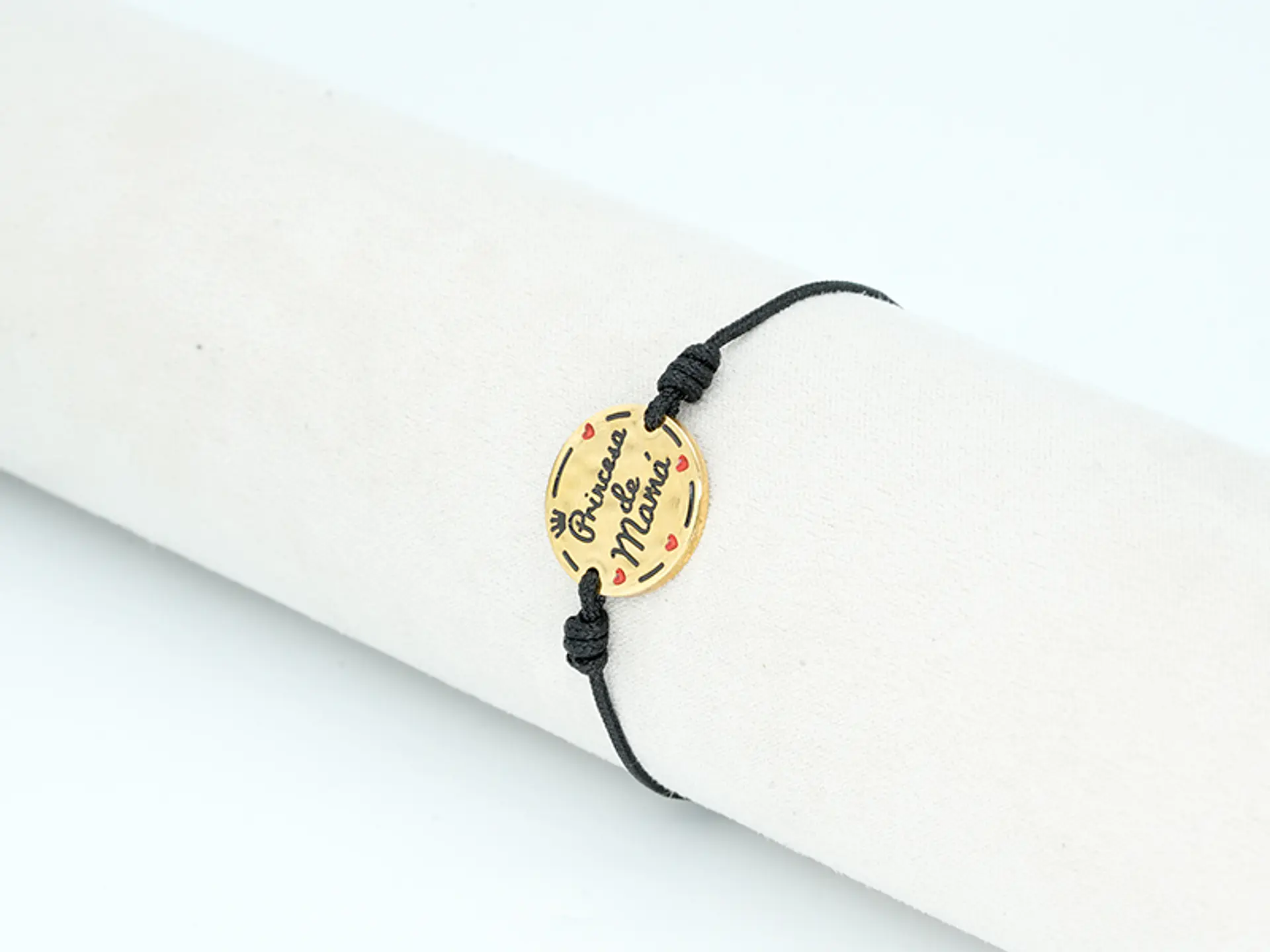 PULSERA DORADA ACERO CENTRO HILO 160 2