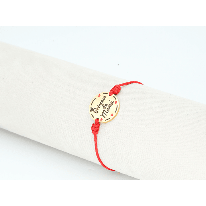 PULSERA DORADA ACERO CENTRO HILO 160 1