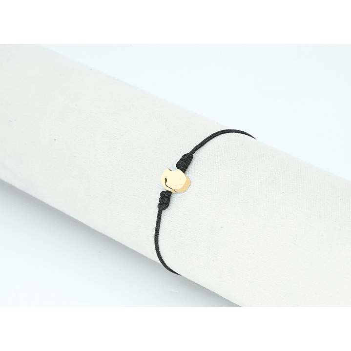 PULSERA DORADA ACERO CENTRO HILO 135 2