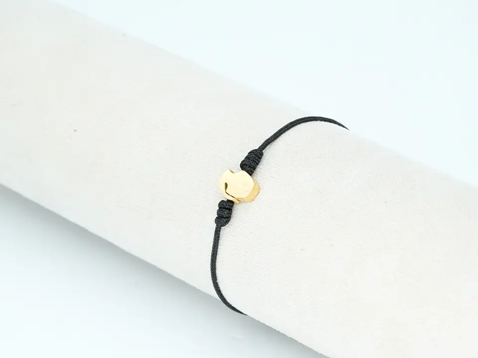 PULSERA DORADA ACERO CENTRO HILO 135 2