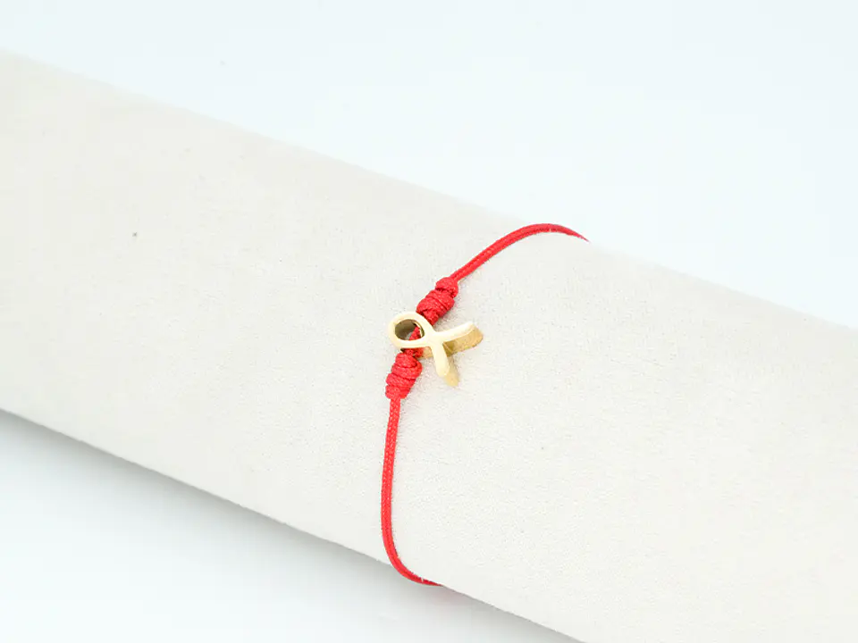 PULSERA DORADA ACERO CENTRO HILO 248 1