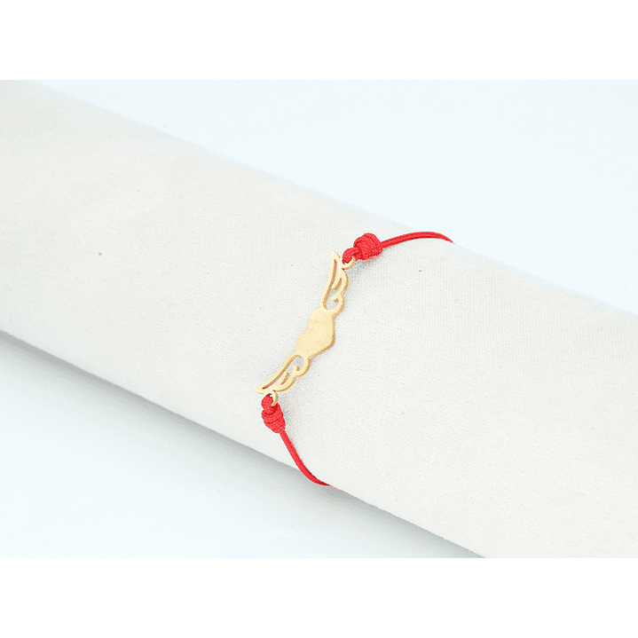 PULSERA DORADA ACERO CENTRO HILO 230 1