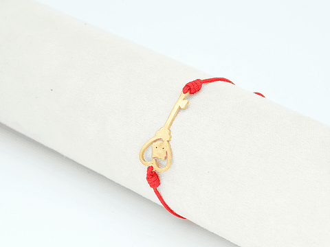 PULSERA DORADA ACERO CENTRO HILO 5318-4