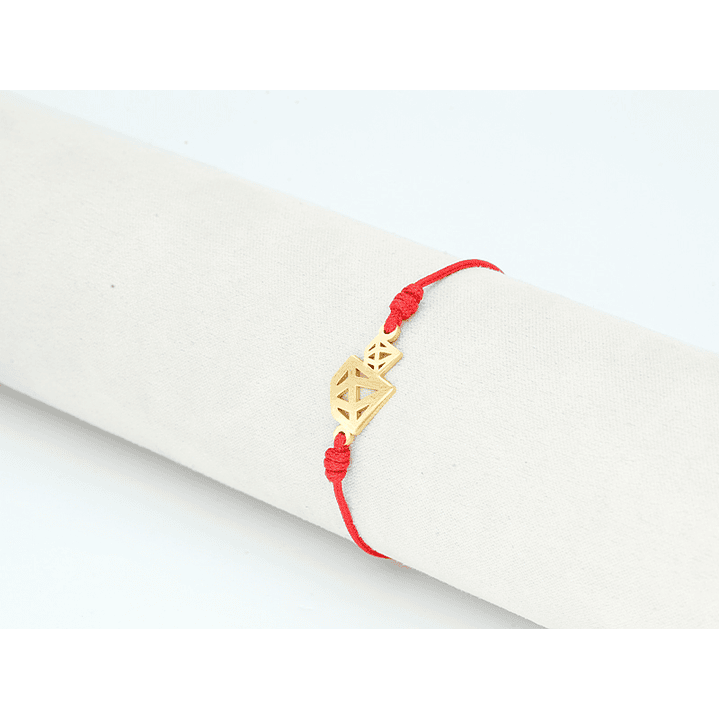 PULSERA DORADA ACERO CENTRO HILO 17 1