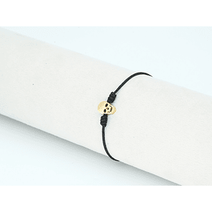 PULSERA DORADA ACERO CENTRO HILO 134