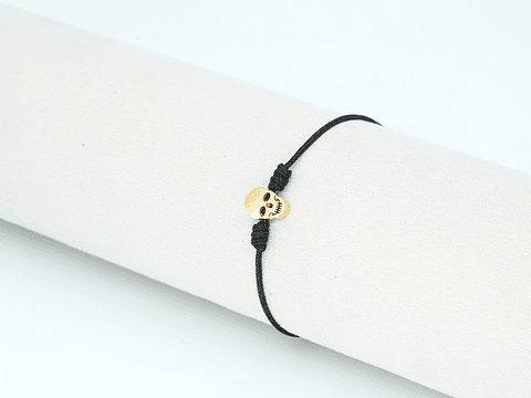 PULSERA DORADA ACERO CENTRO HILO 134