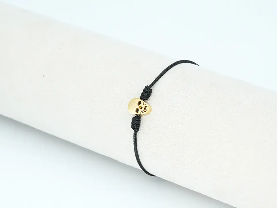 PULSERA DORADA ACERO CENTRO HILO 134 1