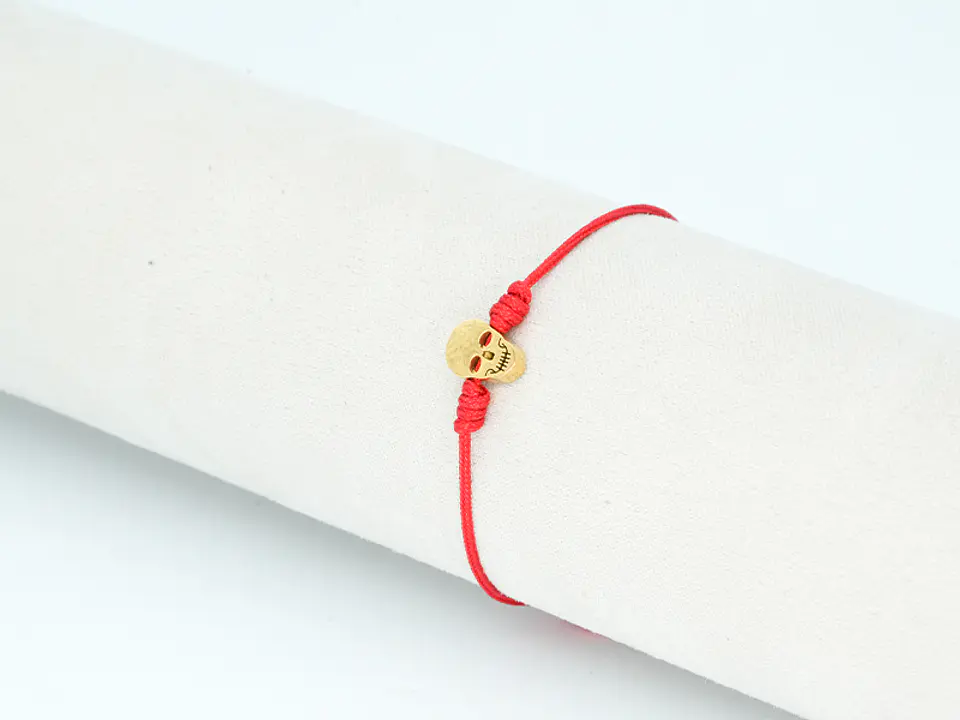 PULSERA DORADA ACERO CENTRO HILO 134 2