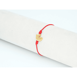 PULSERA DORADA ACERO CENTRO HILO 136