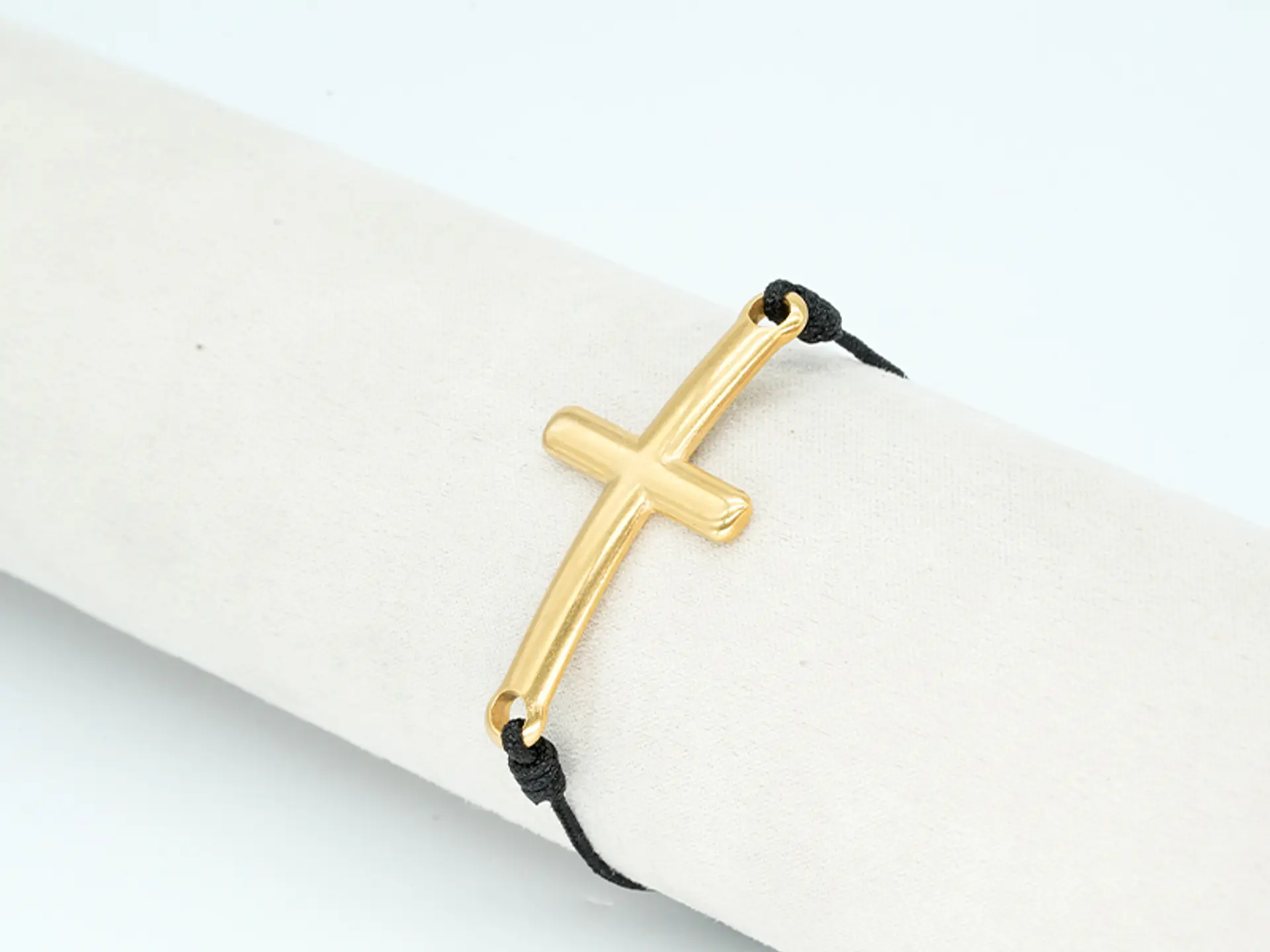 PULSERA DORADA ACERO CENTRO HILO 34 2