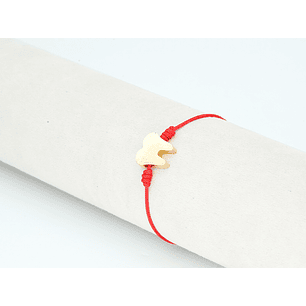 PULSERA DORADA ACERO CENTRO HILO 111