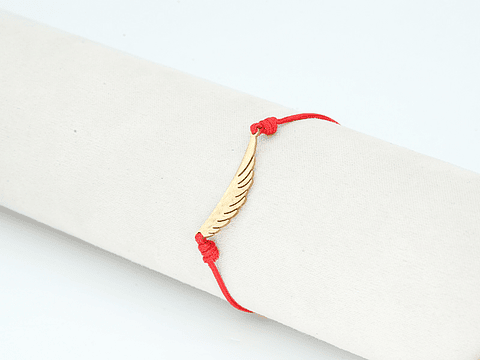 PULSERA DORADA ACERO CENTRO HILO 220