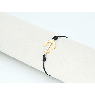 PULSERA DORADA ACERO CENTRO HILO 206