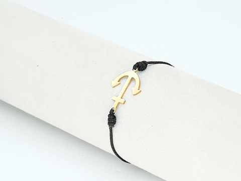 PULSERA DORADA ACERO CENTRO HILO 206