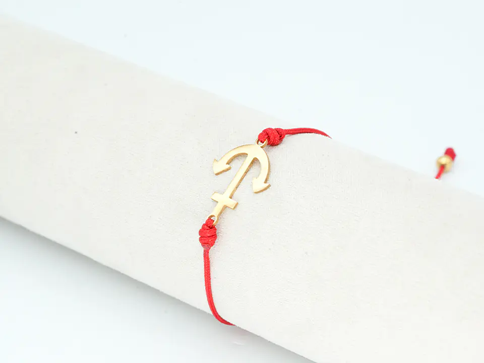 PULSERA DORADA ACERO CENTRO HILO 206 2