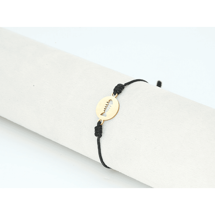 PULSERA DORADA ACERO CENTRO HILO 215 2